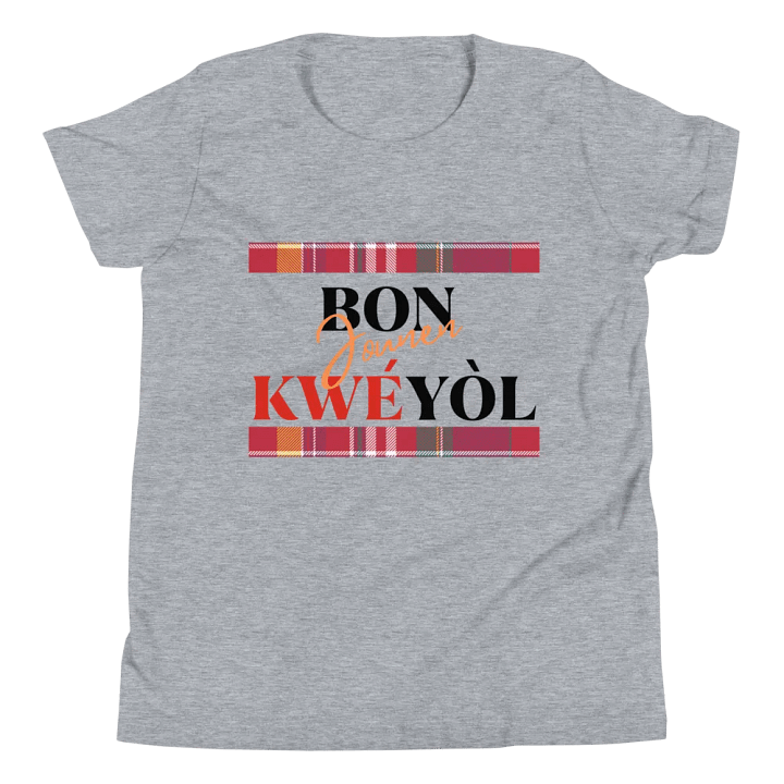 Kwéyòl Madras Youth T-Shirt product image (1)