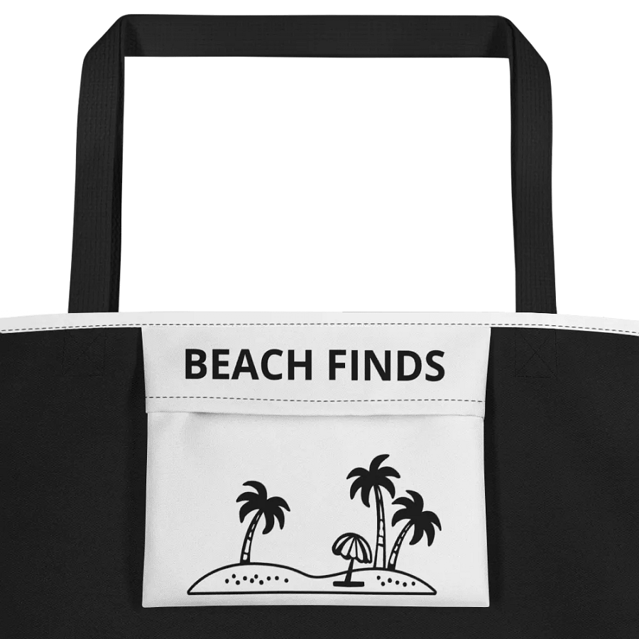 Somewhere on a Beach Large Tote Bag w/ Pocket product image (5)