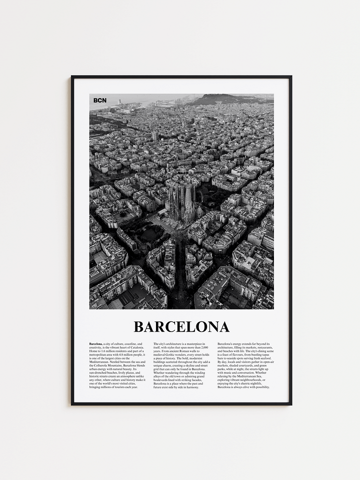 Barcelona 01 Newspaper Poster product image (1)