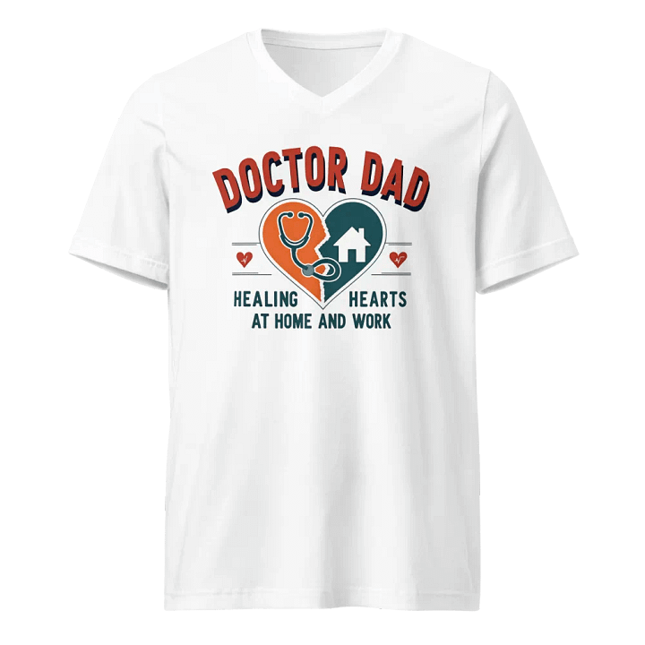 Healing Hearts Doctor Dad V-Neck Tee product image (1)