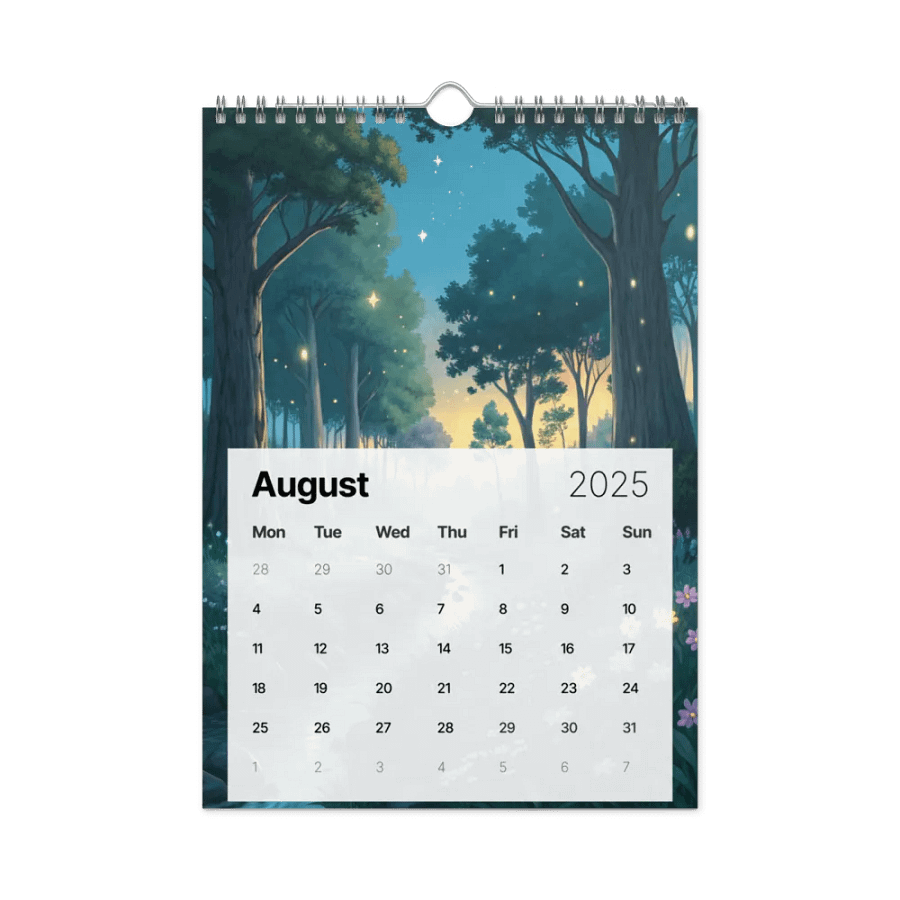 MAGICAL ANIME SEASONS WALL CALENDAR 2025 product image (2)