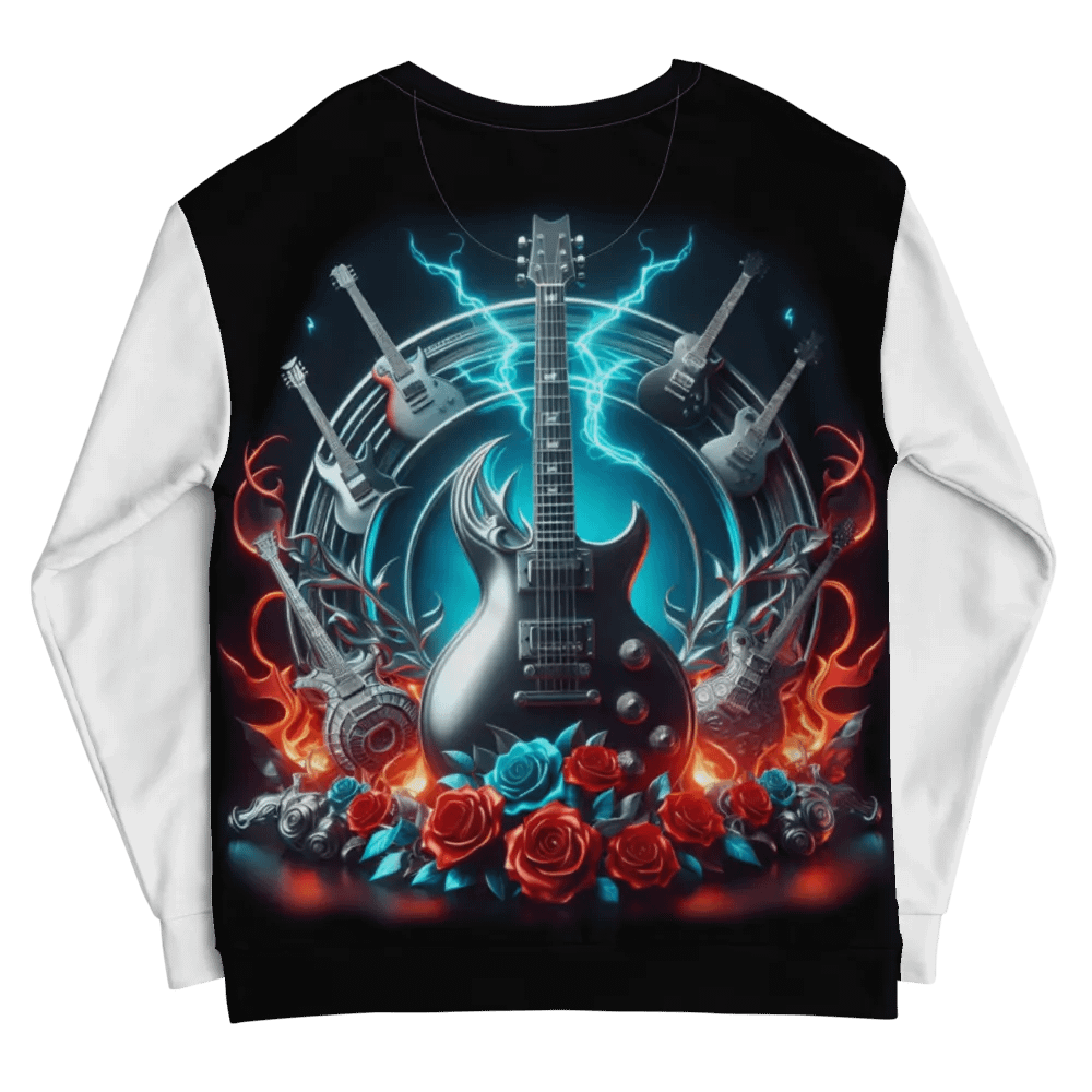 Electric Silver Lightning Guitars - Unisex Sweatshirt #15 product image (10)