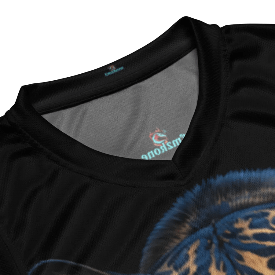 Majestic Tiger Eyes Blue - Unisex Basketball Jersey UPF50+ protection product image (7)