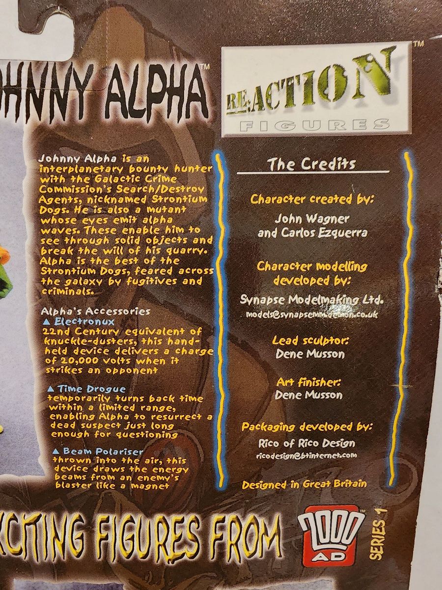 Johnny Alpha 2000 AD Collectors Series figure- New in Box product image (10)
