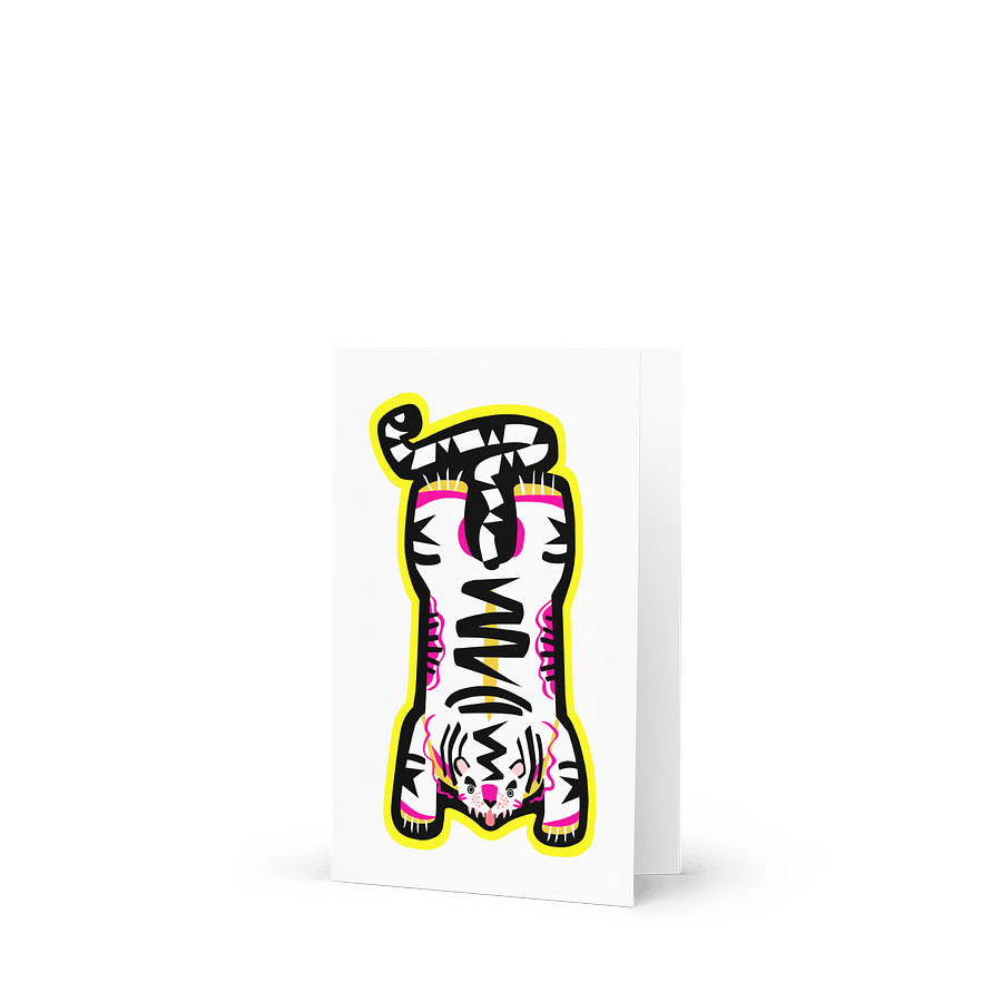 White Electric Tiger - Greeting Card product image (3)