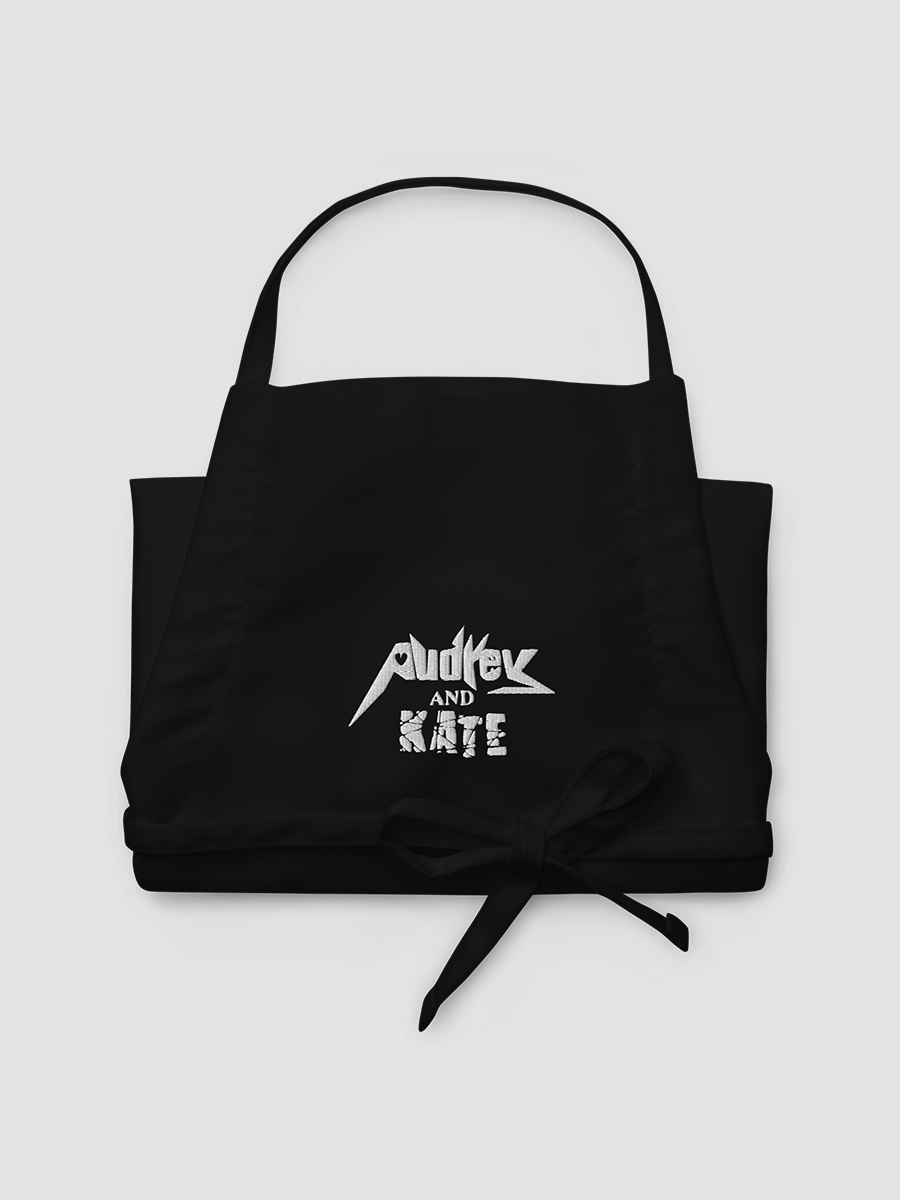Audrey and Kate Official Square White Embroidered Cooking Apron product image (2)
