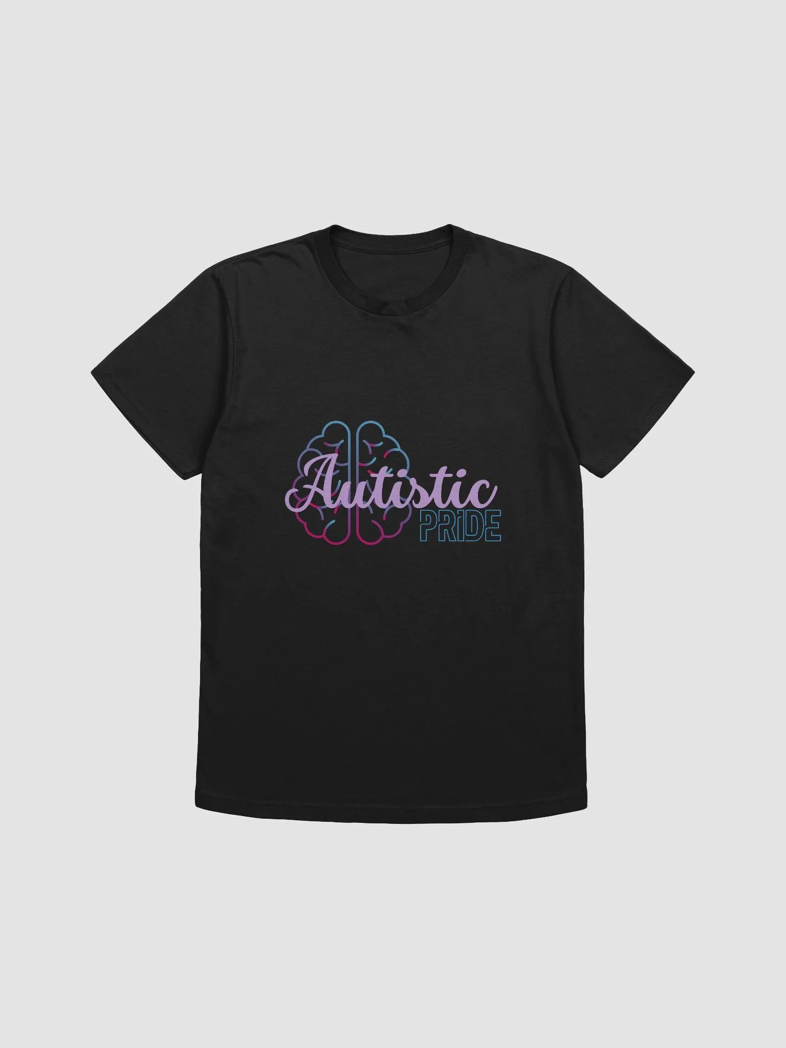 Autistic Pride Brain Super Soft Gradient Shirt product image (3)