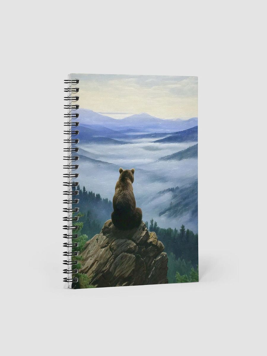 Bear Above the Sea of Fog Spiral Notebook product image (1)
