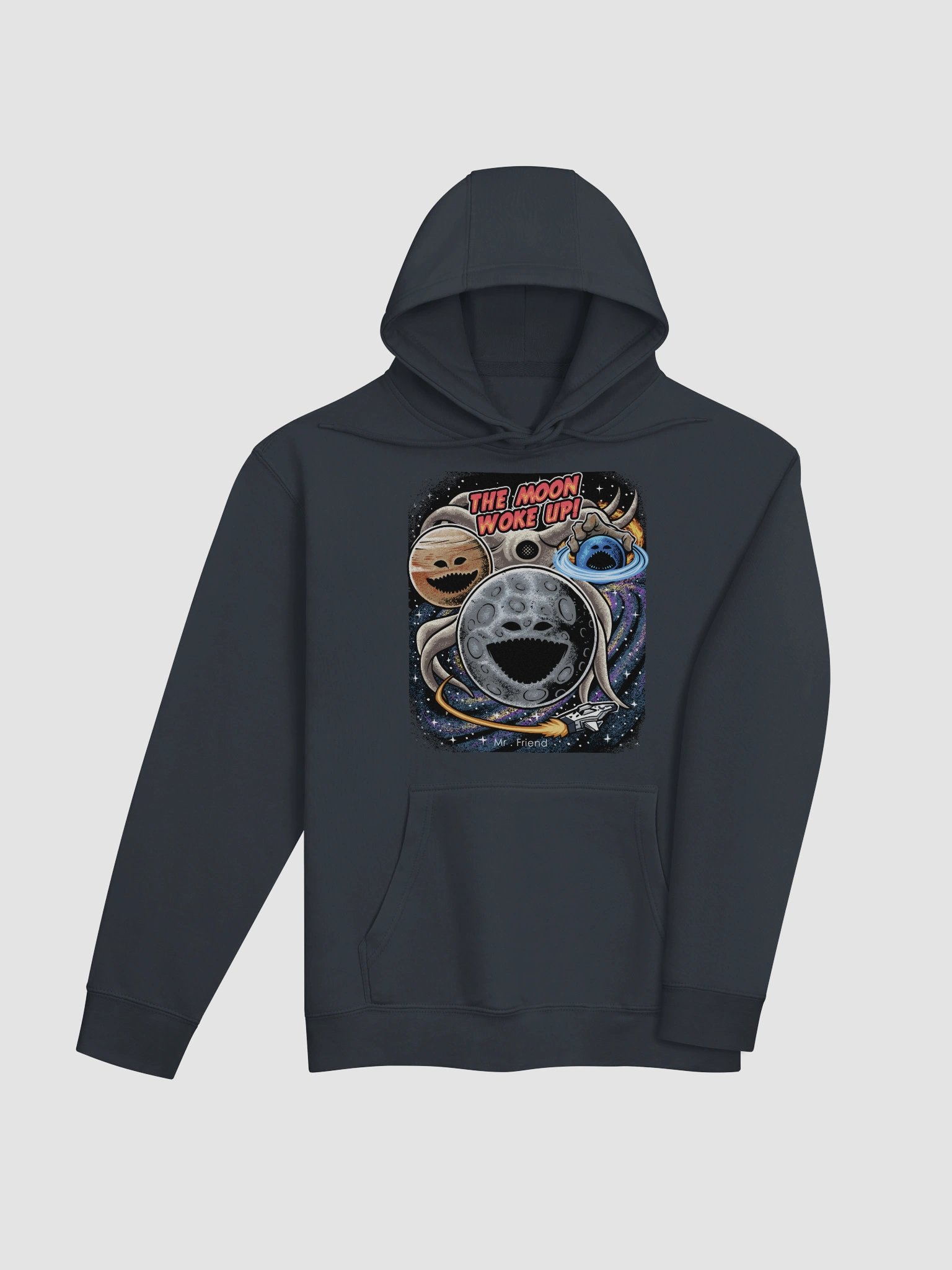 The Moon Woke Up Retro VHS Standard Hoodie product image (15)