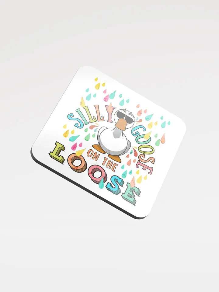 Silly Goose On The Loose Glossed Coaster product image (1)