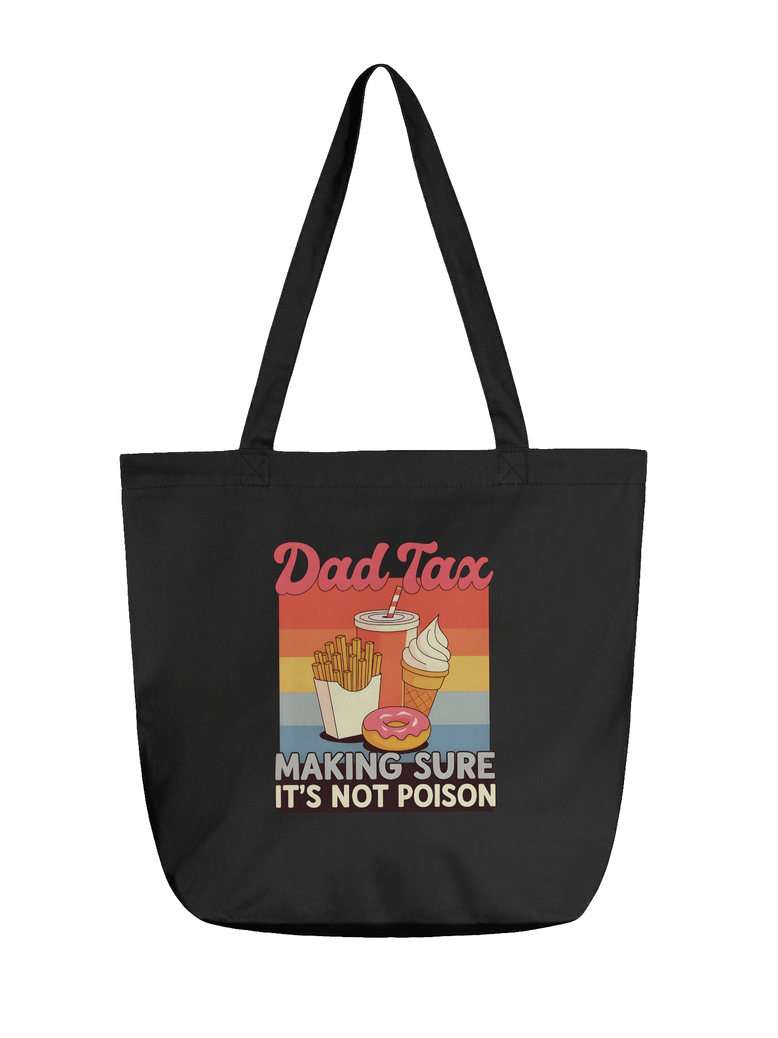 Funny Dad Tax Tote Bag – Retro Design Gift for Dads Who Love Snacks product image (1)