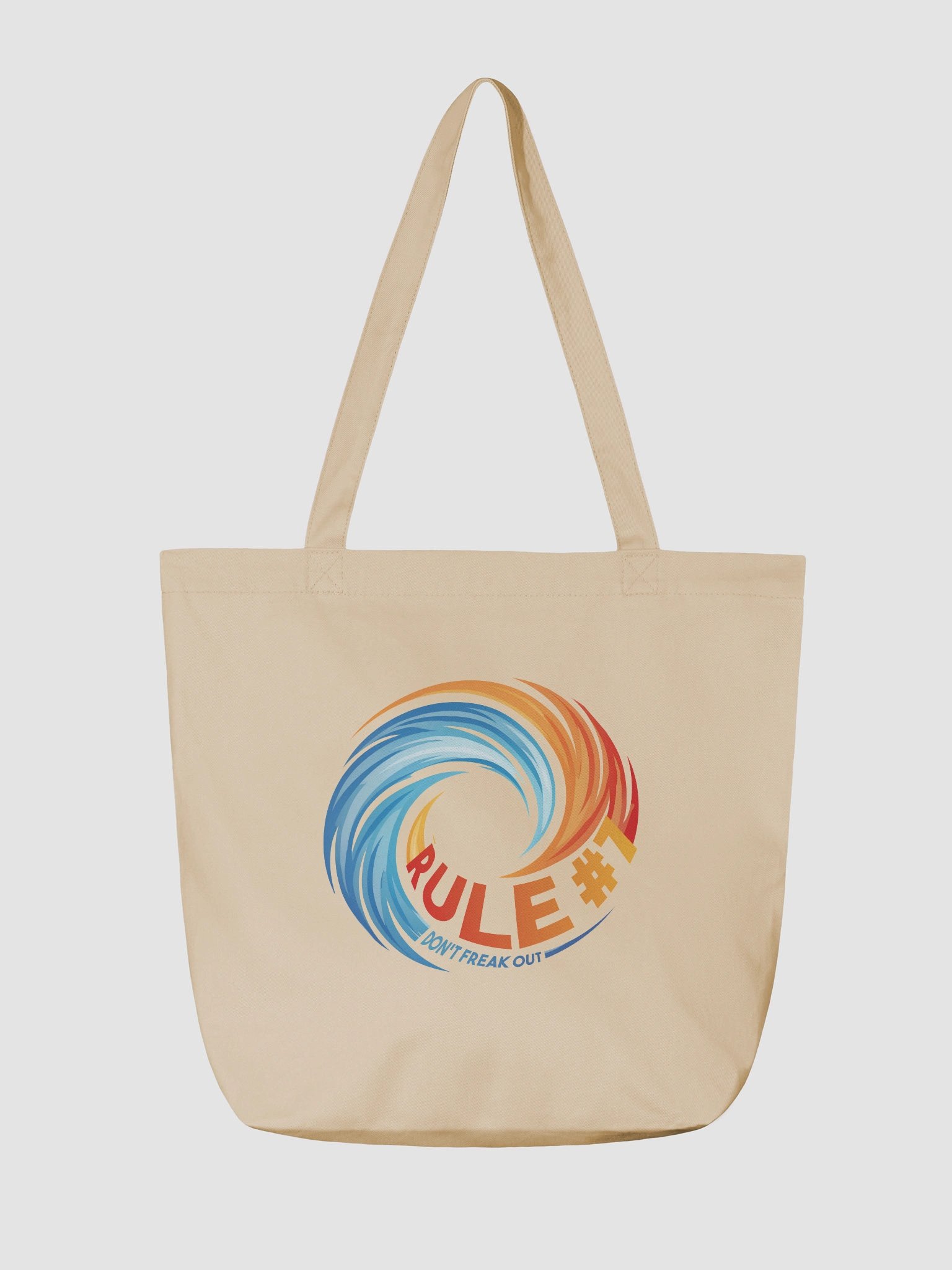 Rule #7 Tote Bag Blue and Orange product image (6)