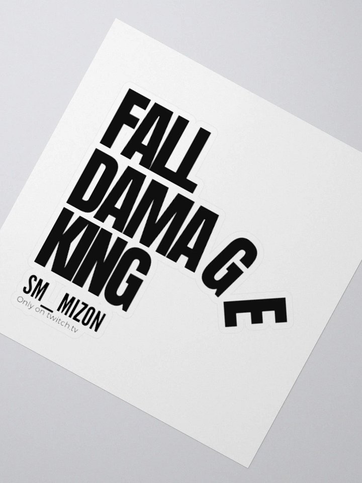 Fall Damage King Sticker product image (2)