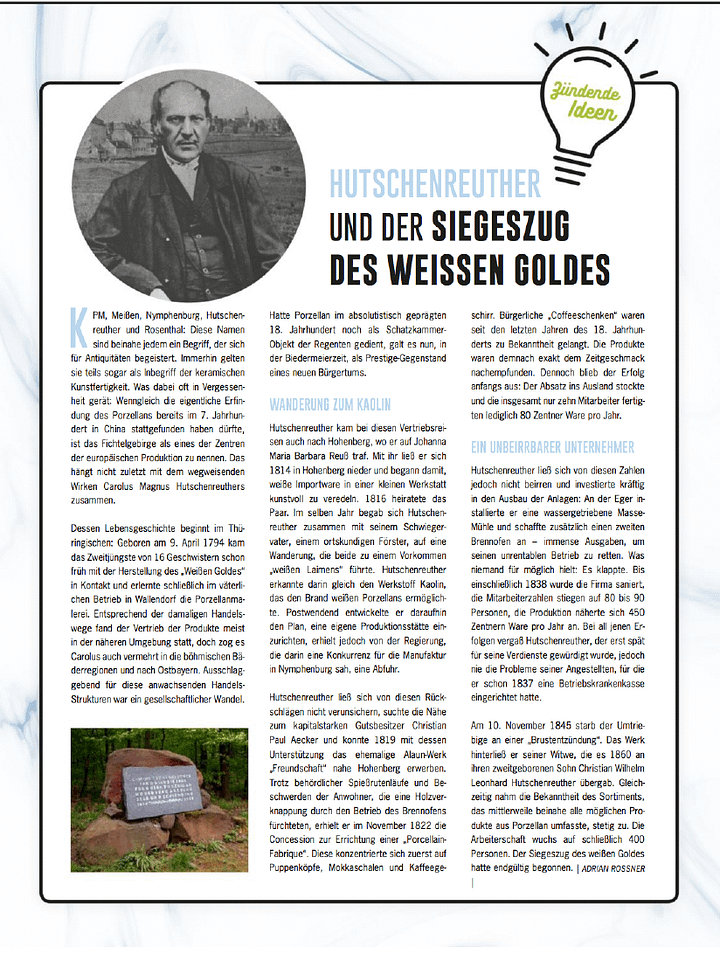 Carolus Magnus Hutschenreuther und der Siegeszug des weißen Goldes product image (1)