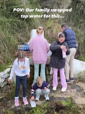 We swapped tap water for this… 🚰💦 Our new fave weekly ritual is to go collect spring water as a family. Have you ever tried spring water before? 