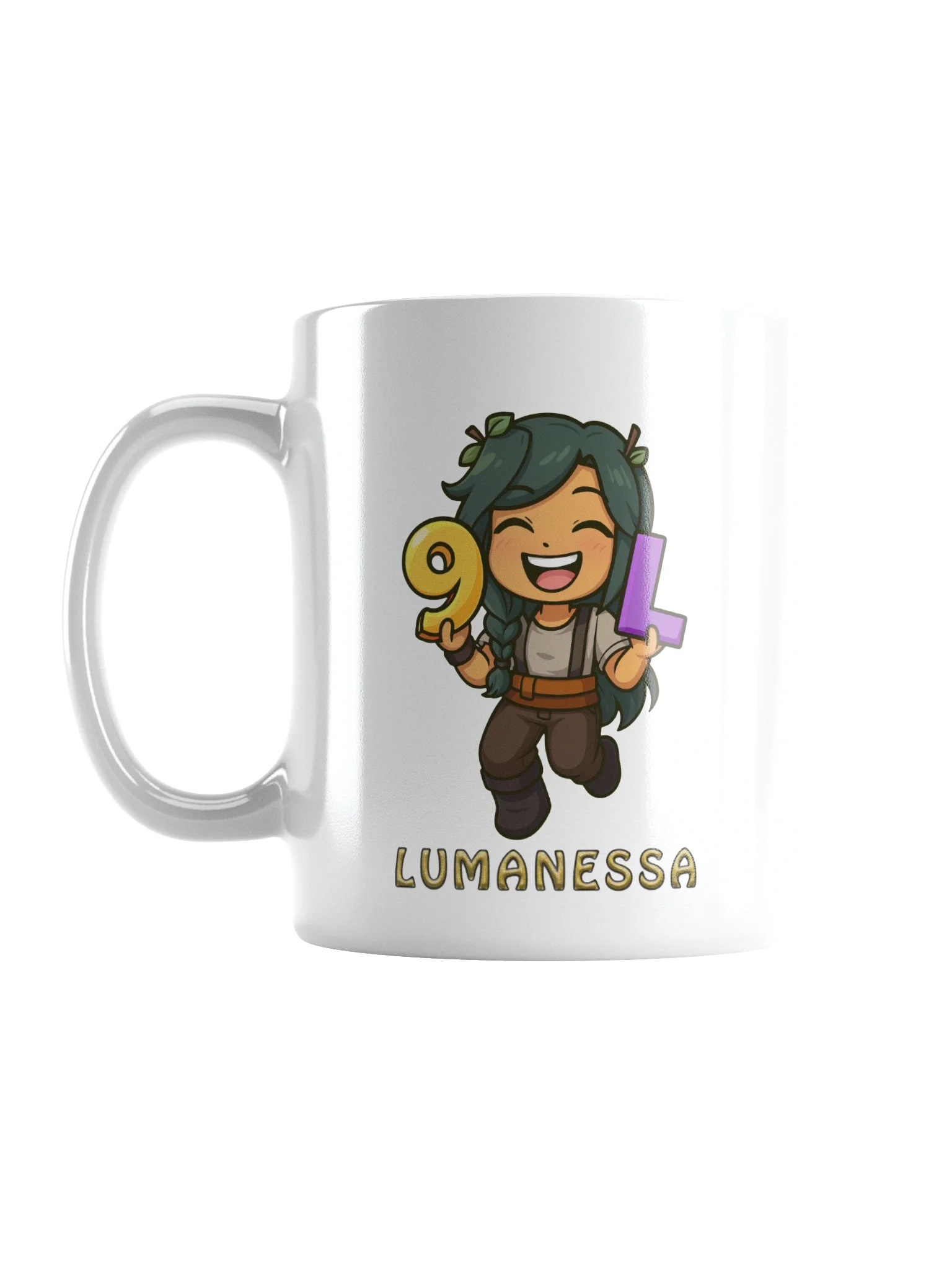 9LS4 Lumanessa White Glossy Mug product image (2)