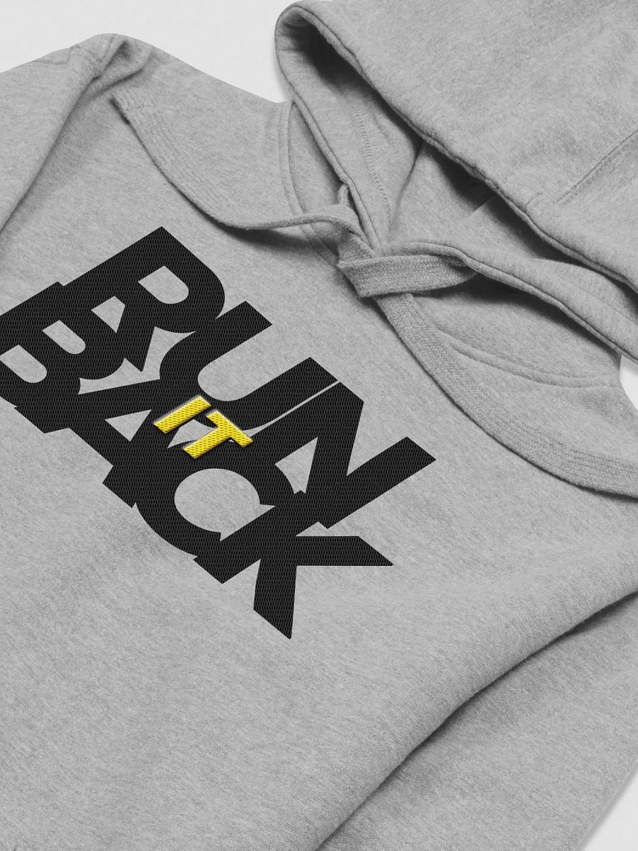 RUN IT BACK EMBROIDERED Hoodie BLACK lettering product image (3)