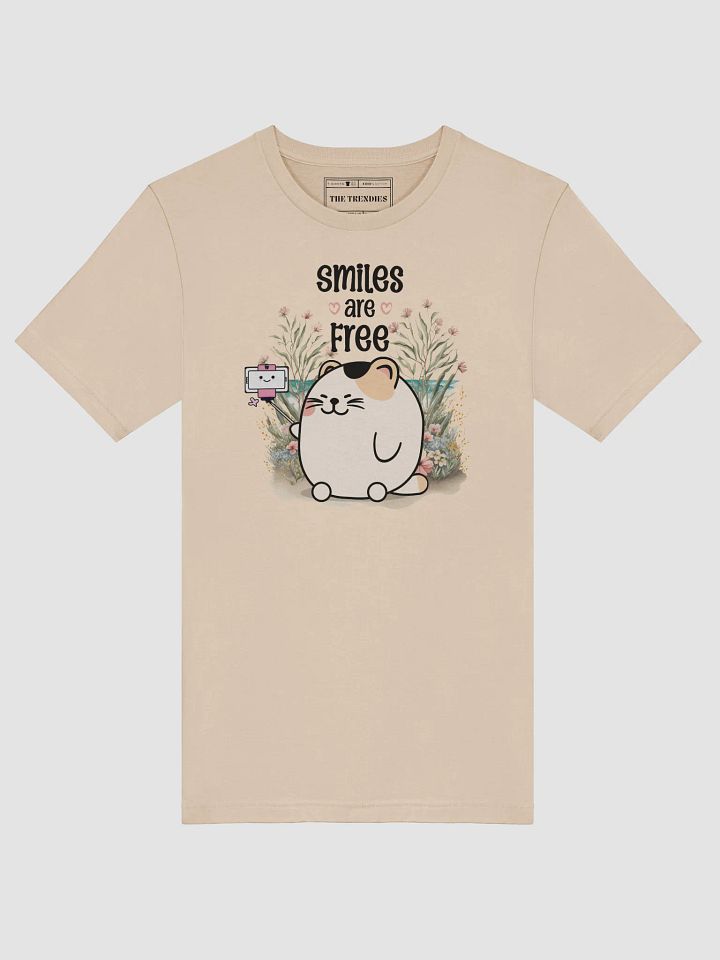 Smiles are Free Cute Cat T-shirt product image (1)
