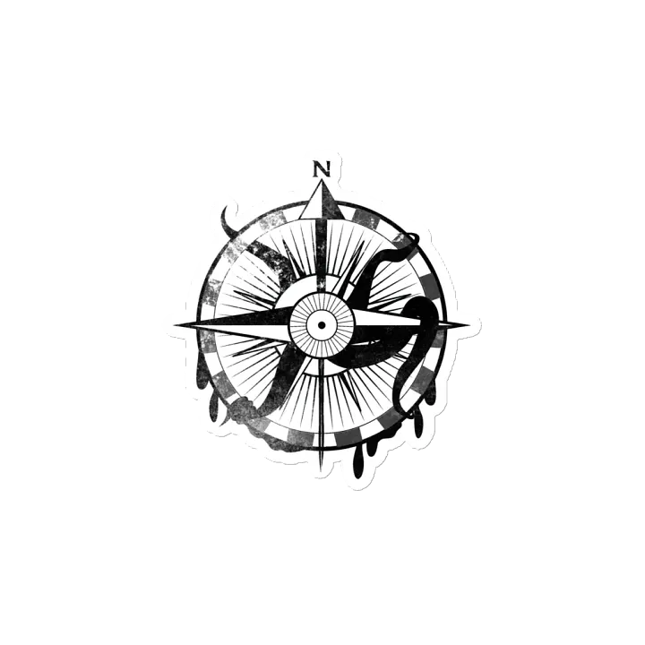 Here there be monsters - Black magnet product image (2)