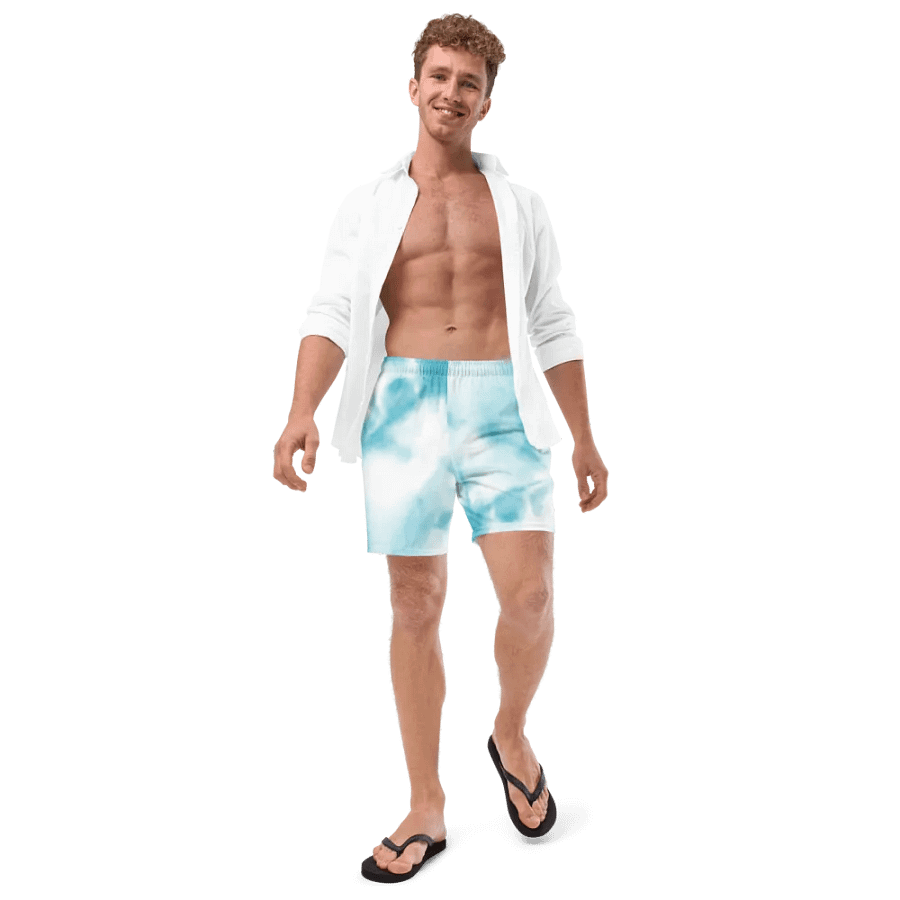 Blue Tye Dye Swim Trunks product image (11)
