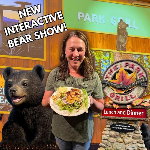 We loved going to The Park Grill for dinner in Gatlinburg last night & seeing their NEW Timber Tales bear show! 🐻 Here are so...