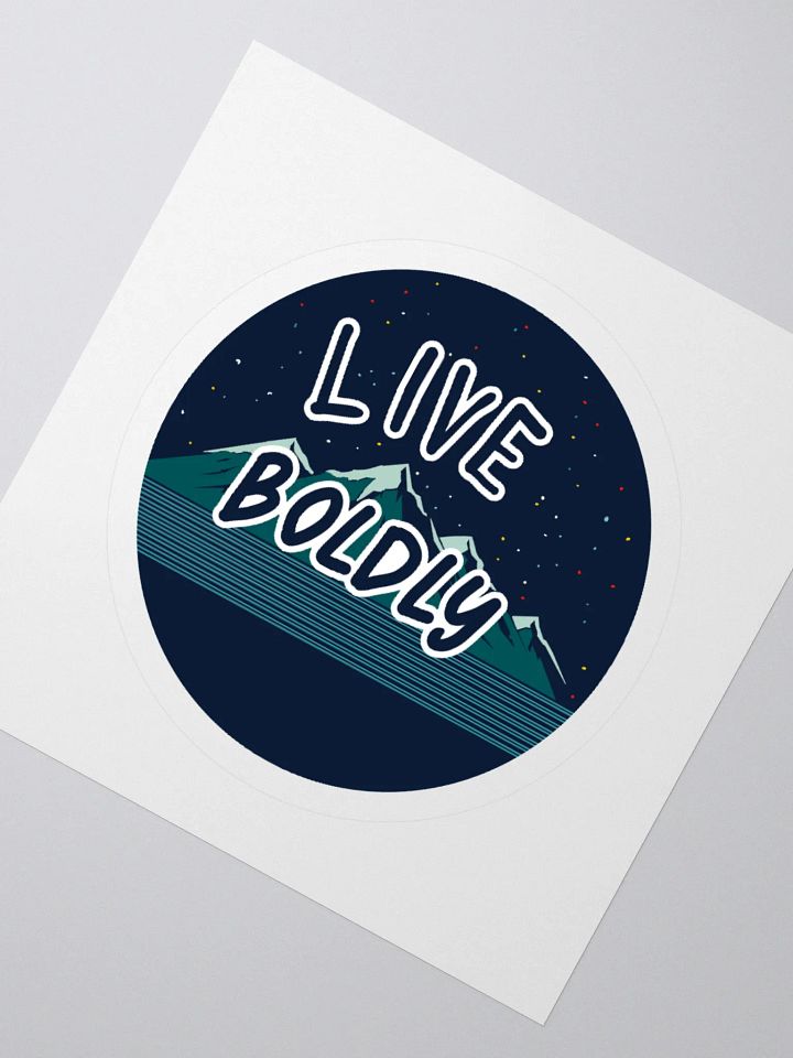 Starry Mountain Live Boldly Kiss Cut Stickers product image (5)