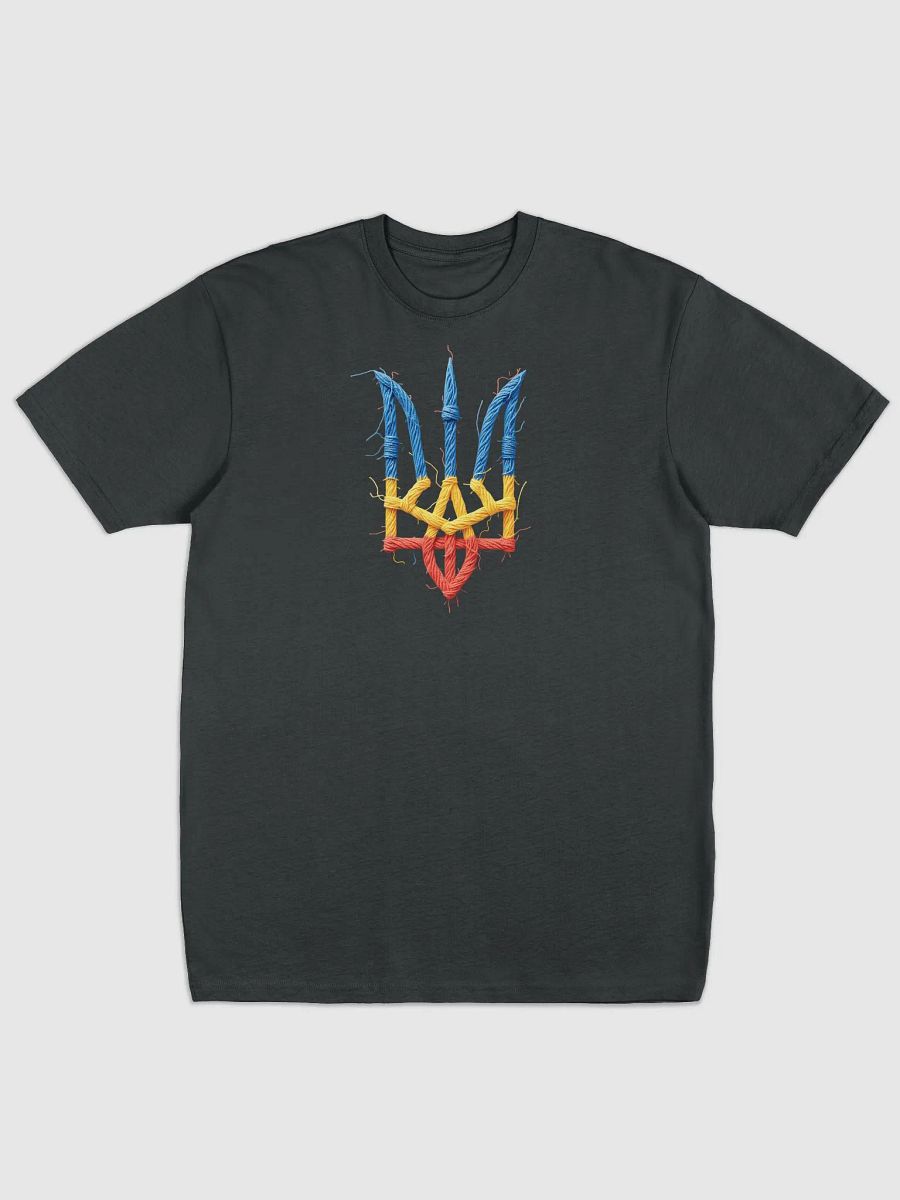 Vintage Support Ukraine Flag | Ukrainian Trident | Stand with Ukraine Premium Comfort Men's Tee product image (4)