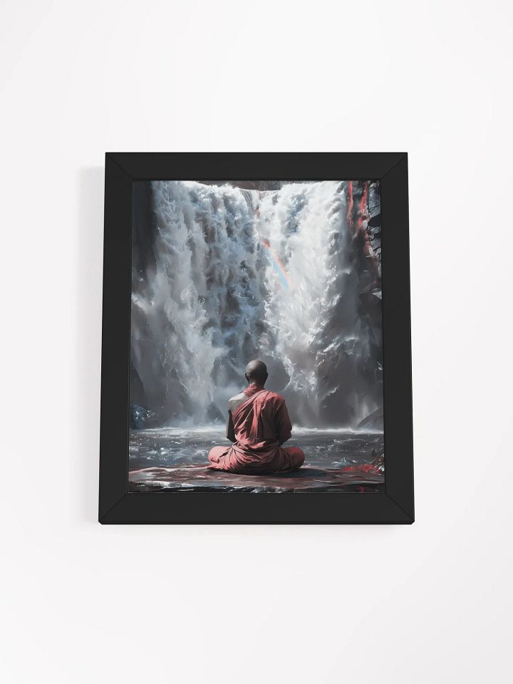 Tranquil Waterfall Meditation, Framed Poster product image (2)