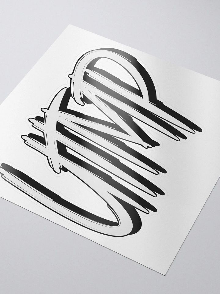 Kiss Cut Sticker - UTMP Logo White product image (1)