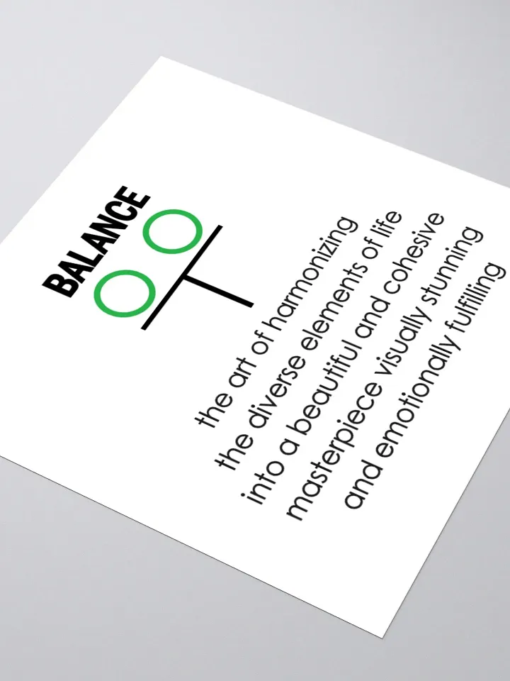 balance Sticker - green line product image (1)