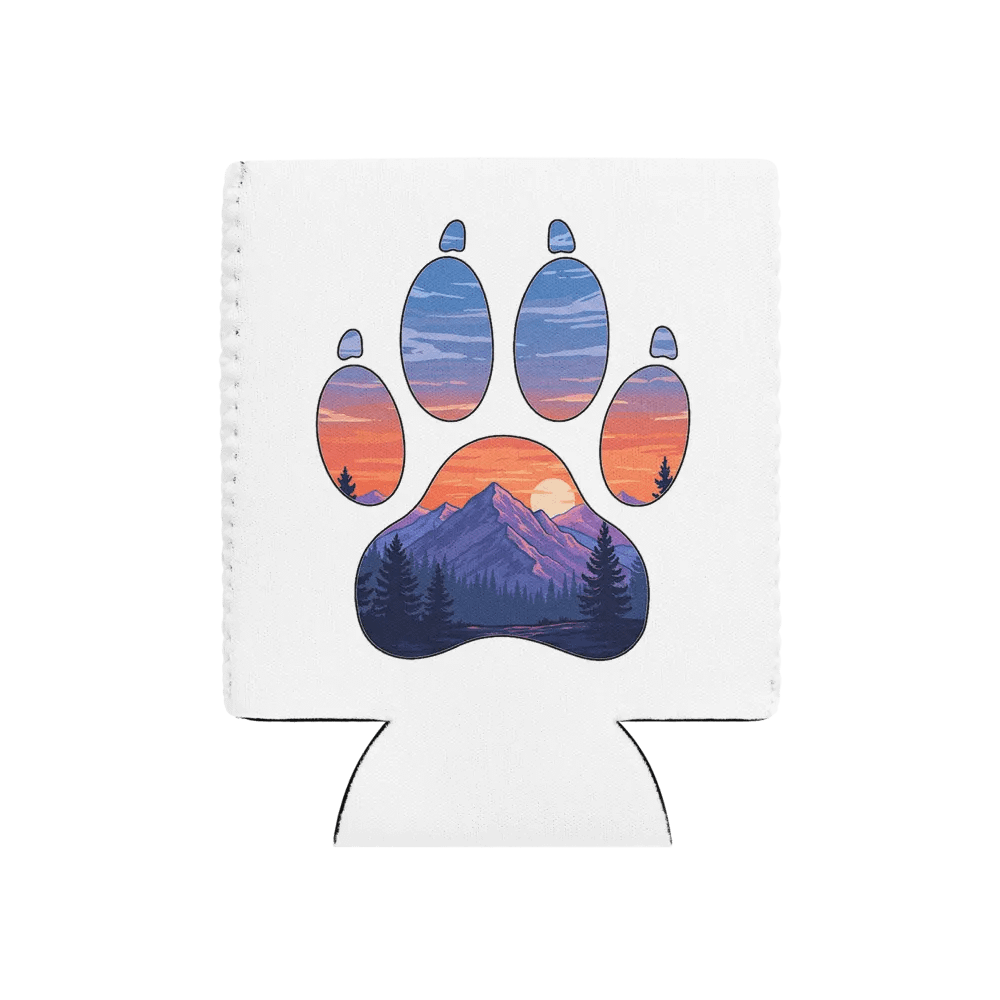 Mountain Adventure White Koozie product image (1)