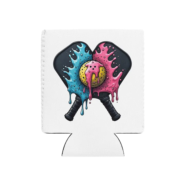 Ice Cream Pickleball Artistic Splatter Paddle Can Cooler product image (2)