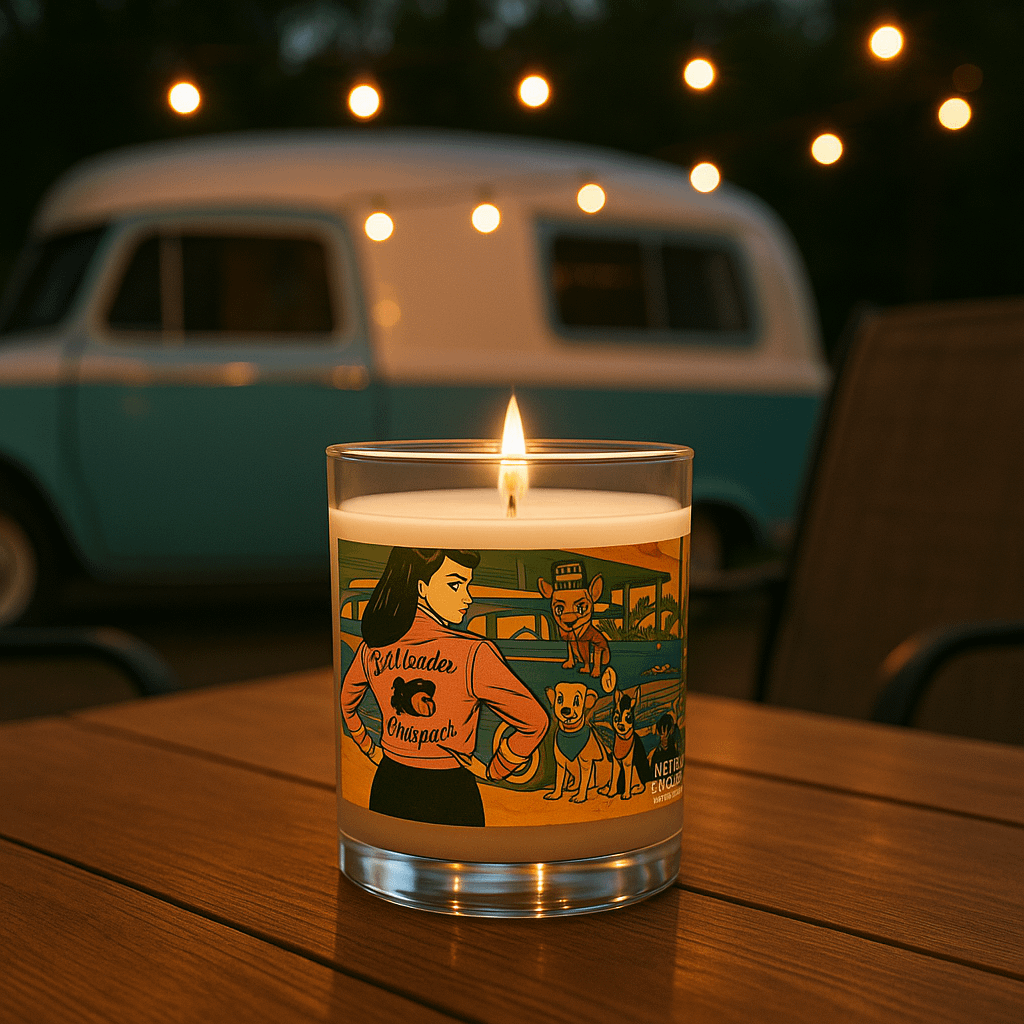 Leader of the Pack Soy Wax Candle – Retro Dog Lover Home Decor product image (6)