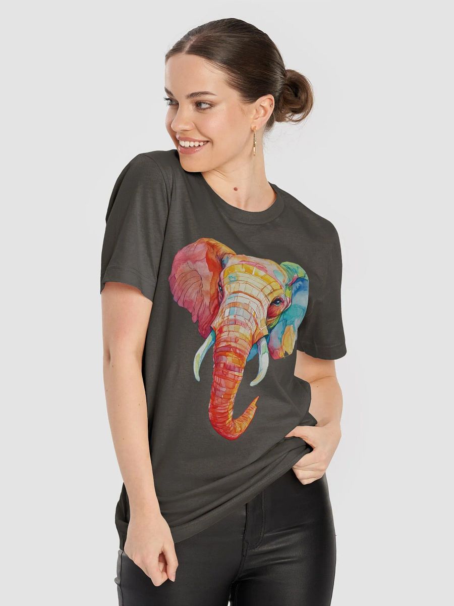 Vibrant Elephant Head Graffiti Tee product image (88)