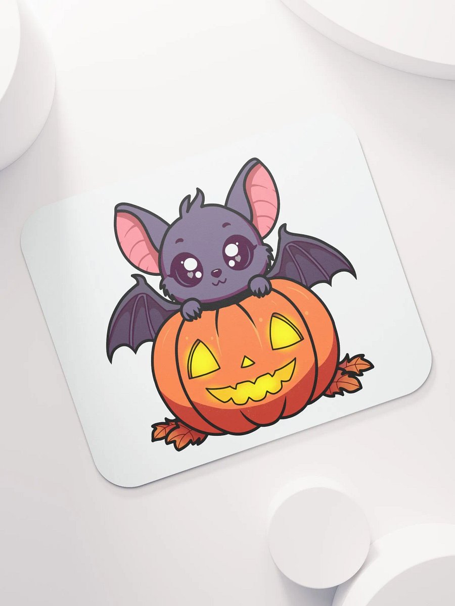 Festive Bat and Pumpkin Mouse Pad product image (7)