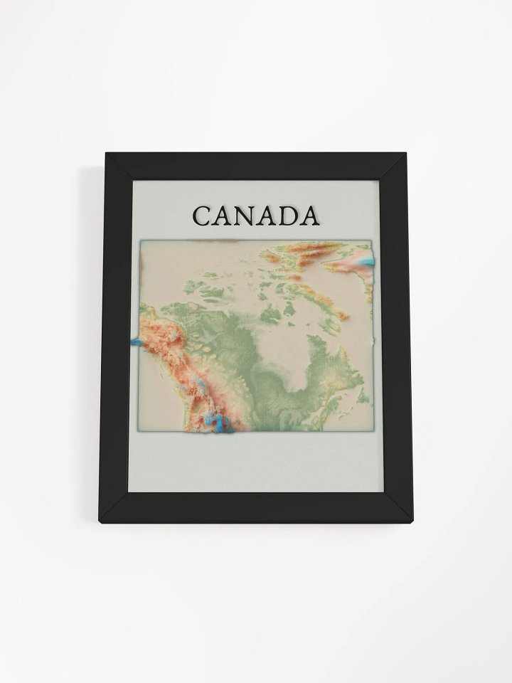 Canada Shaded Topographic Map Wall Art product image (7)