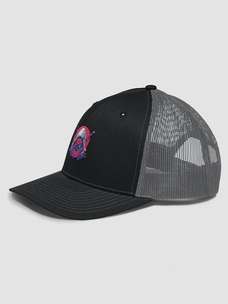 Samurai Ninja Warrior Trucker Cap – Black & Grey product image (2)