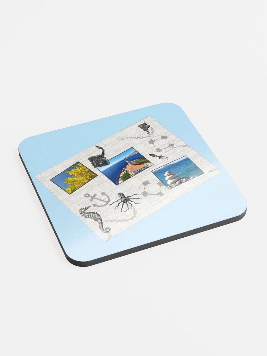 Sea style (art by Dina R.) photoshop - Glossed Cork Coaster product image (2)