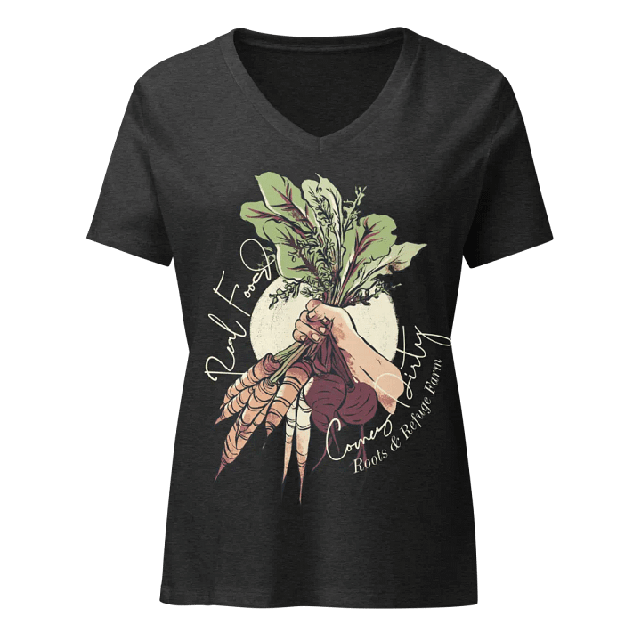 Real Food (B+C Women's V-Neck) product image (1)