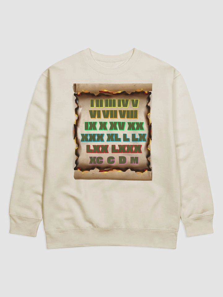 Roman Numeral Artistic Design Sweatshirt product image (5)