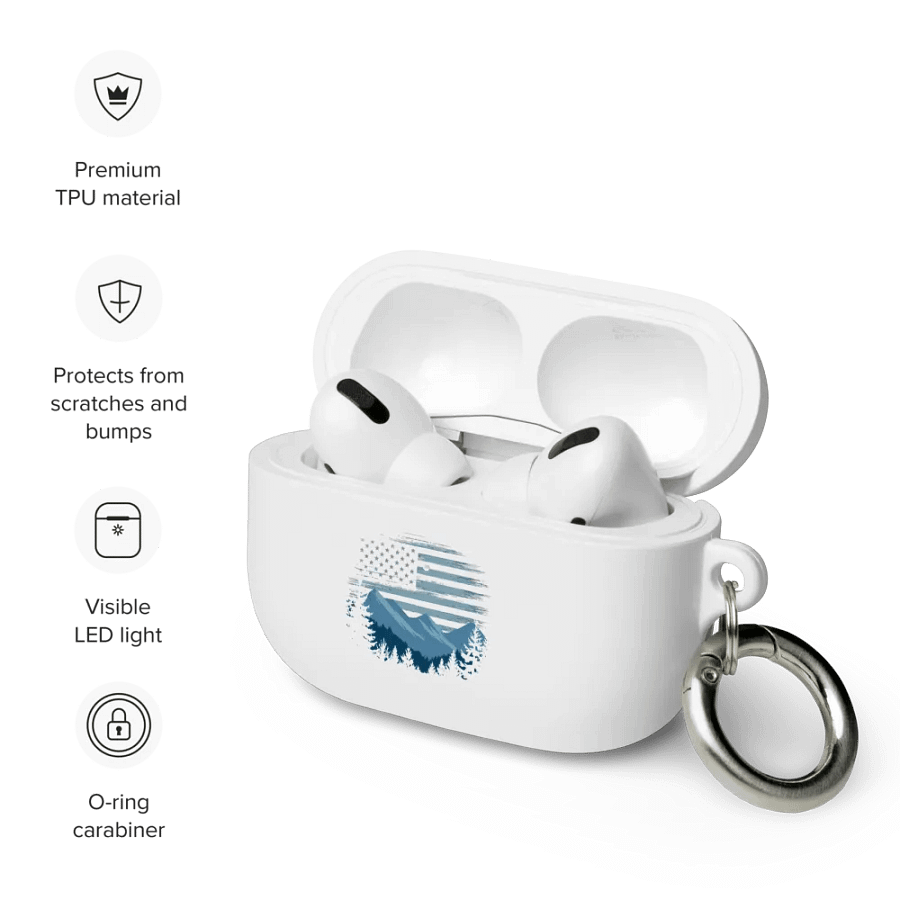 Patriotic Peaks AirPods Case product image (94)