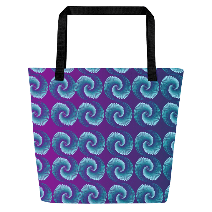 Spiral Symphony Large Tote Bag for arty ladies moms friends product image (1)
