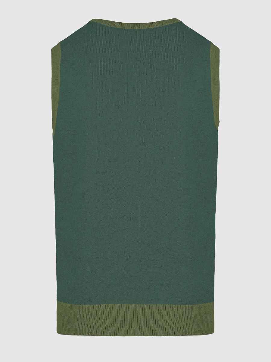 Green Yacht Club V-Neck Vest product image (4)