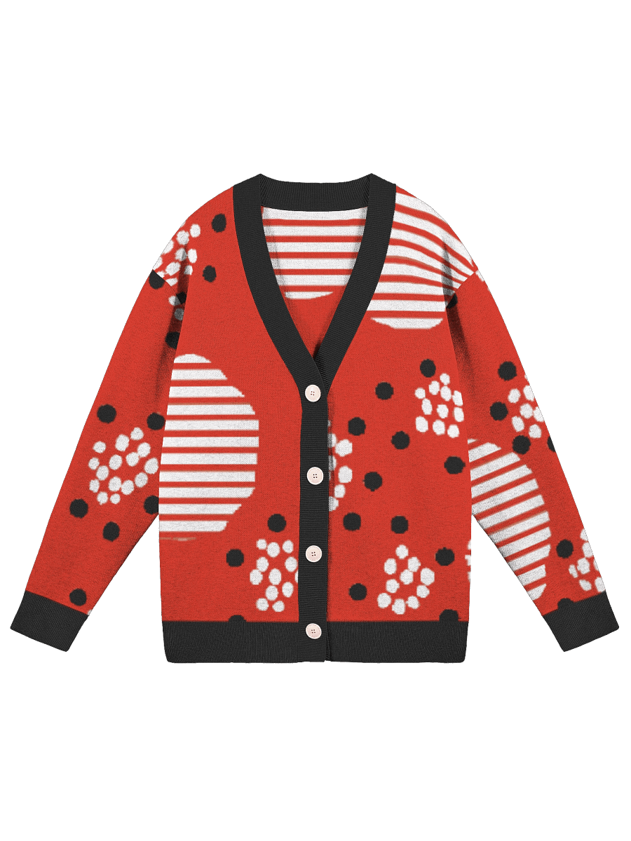 Geometric Fusion Knitted Cardigan product image (1)