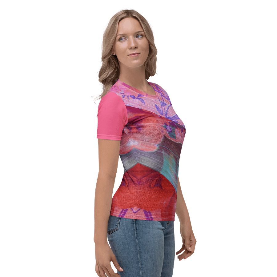 Paradise Breeze Brink Pink Women's Print T-Shirt product image (3)