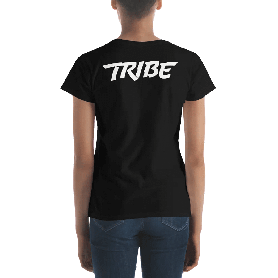 Women's Paint Splat Headphones Front | Tribe Back Print Gildan Middleweight T-Shirt product image (4)