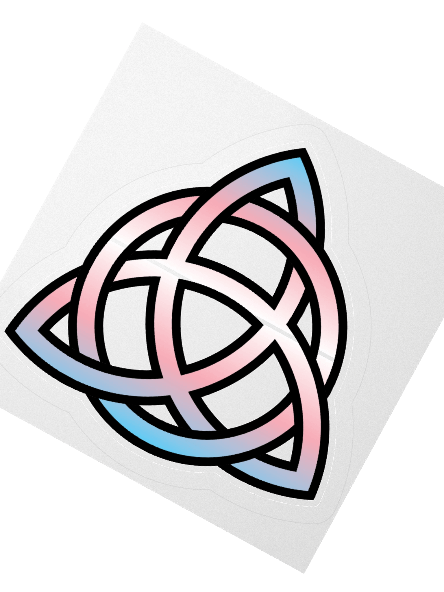 Trans Pride Gradient Celtic Knot Sticker product image (4)