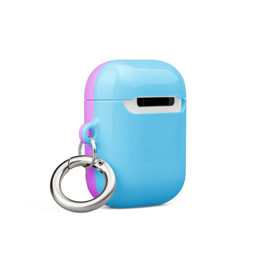 Black hooded rat sleeping Airpods case product image (4)
