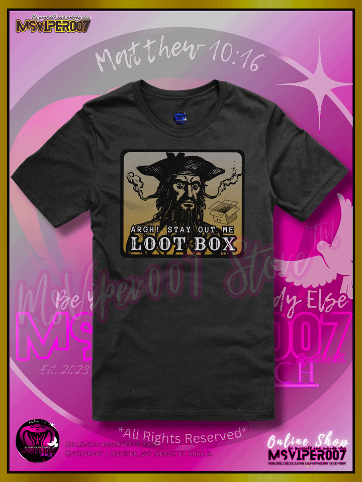 T-Shirt - MsViper007's "Captain NoThieving - Stay Out" Gaming Comfort T-shirt By Anna H. product image (1)