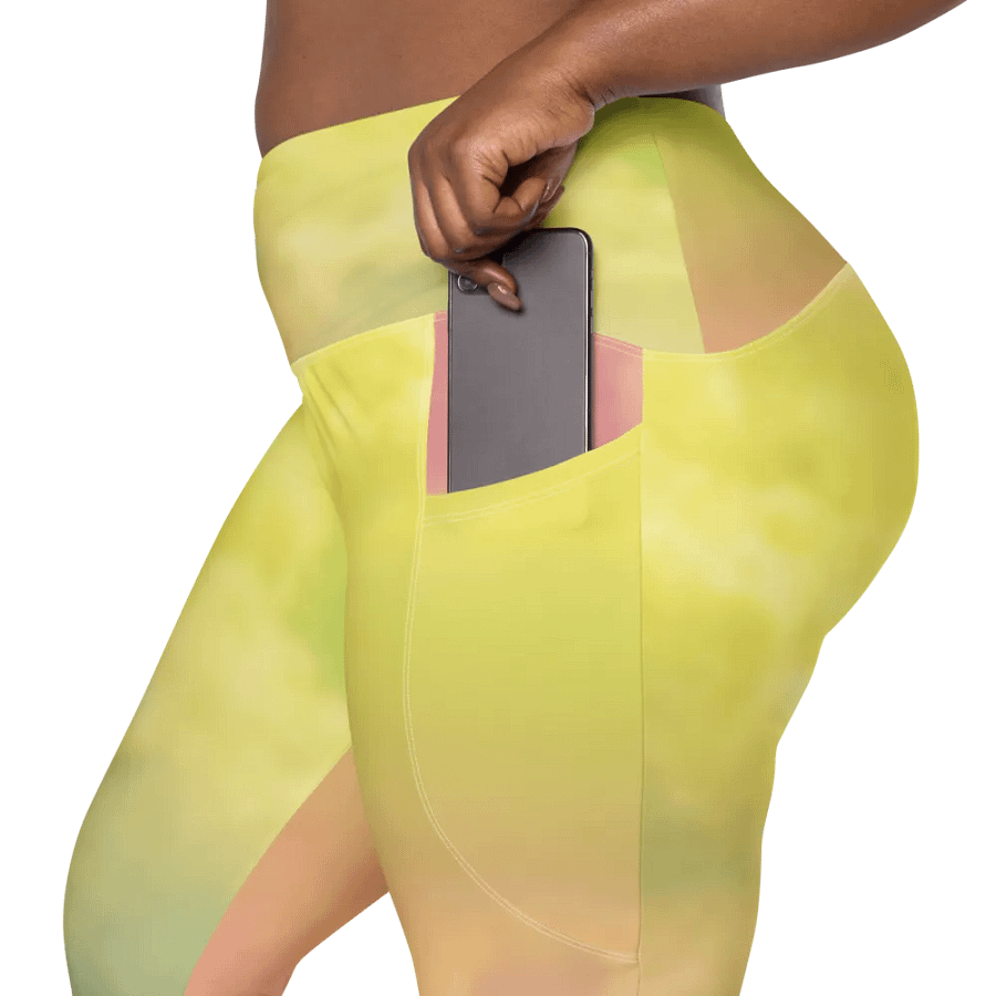 Blur cloud rainbow Design Leggings with Pocket - V12 product image (12)